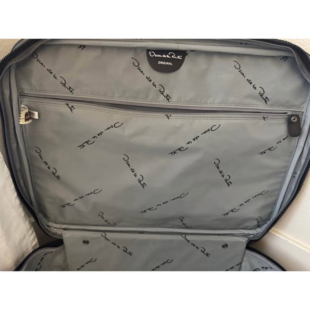 Oscar de la Renta Vintage 80s Travel Luggage Briefcase - Picture 4 of 10